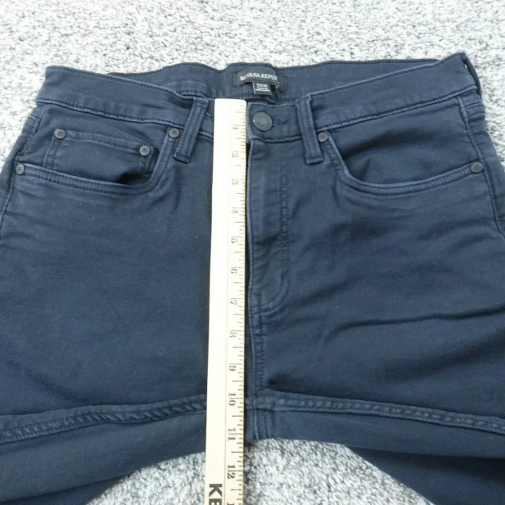Banana Republic Jeans Mens 32X29 Blue Denim Pants‎ Traveler Slim Stretch Preppy